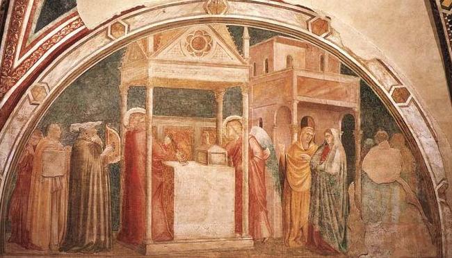 GIOTTO di Bondone Annunciation to Zacharias china oil painting image